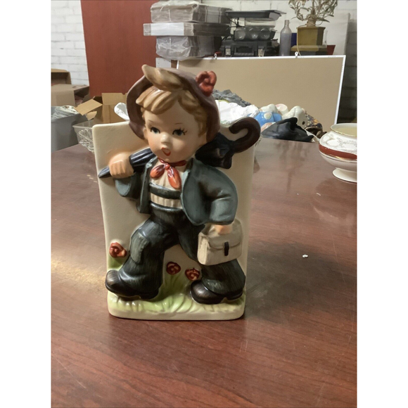 Napco Other - Vintage NAPCOWARE Little Boy Planter 9000 IMPORT JAPAN Umbrella Satchel Spring *